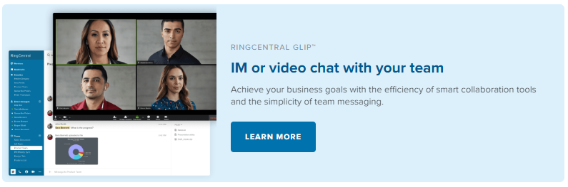 RingCentral Glip: IM or video chat