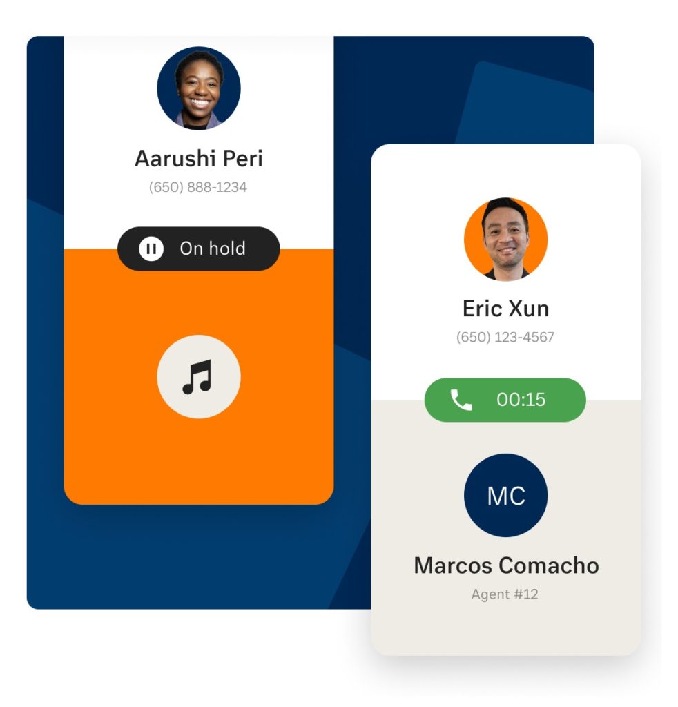 Customer and agent having personalise conversation using RingCentral platform