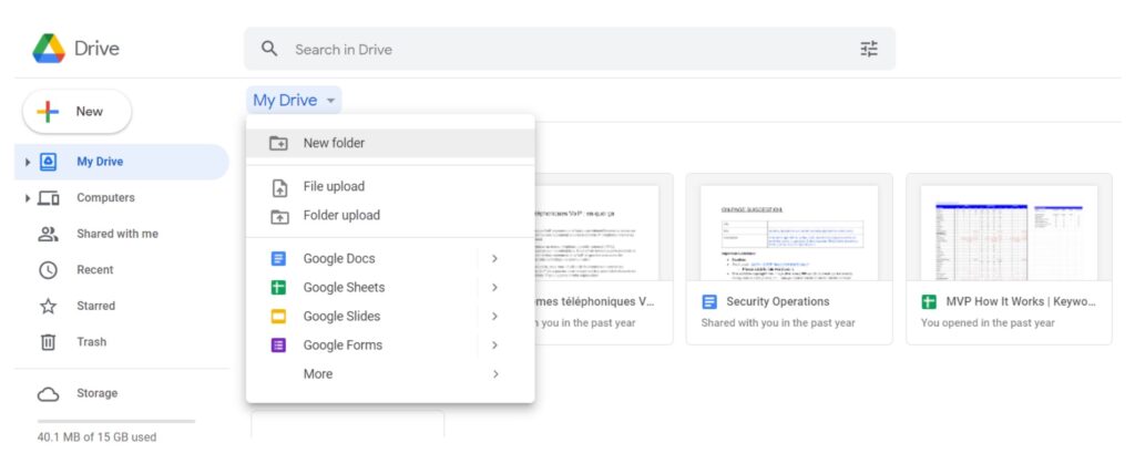 Google Drive as the Cloud-based Storage