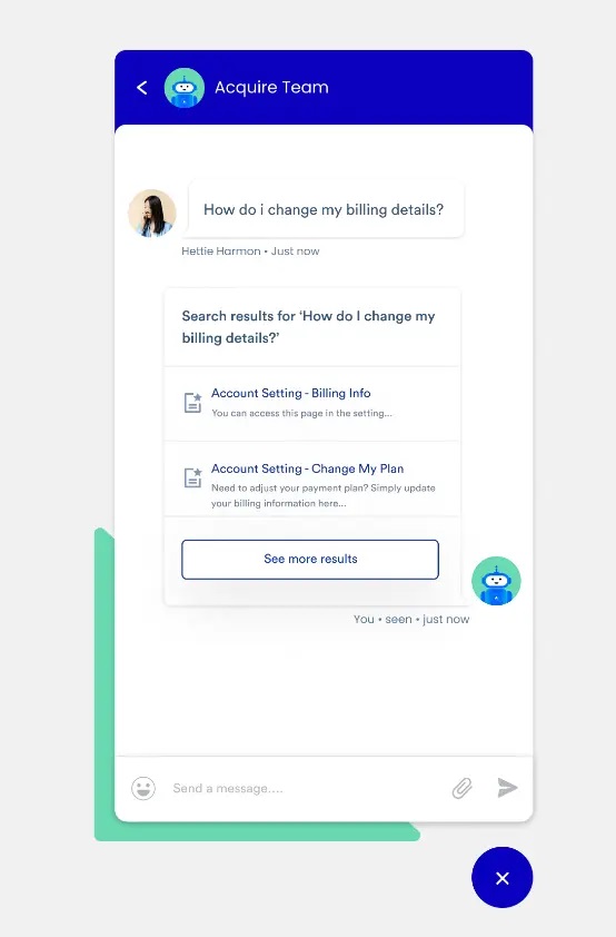 Customer Service Chatbot of Acquire