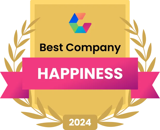 Best Company Happiness 2024 badge