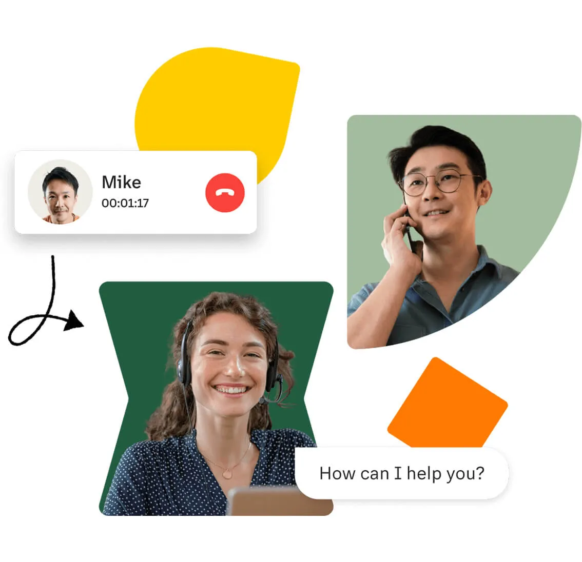 Team using RingCentral's video conferencing and team messaging functions