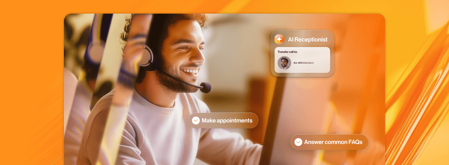 Proactive Customer Service with AI Receptionist (AIR) - AI RealTalk — RingCentral event banner