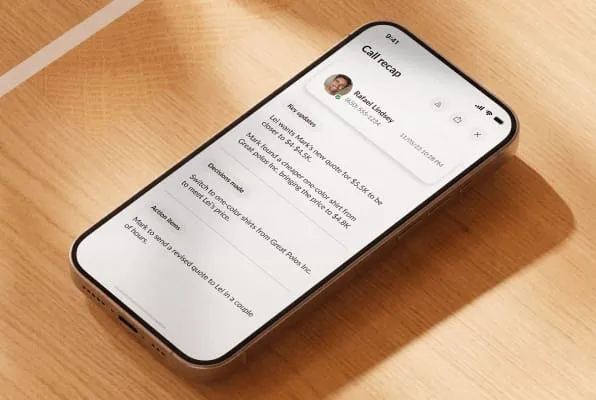 RingCentral's calling feature on mobile app