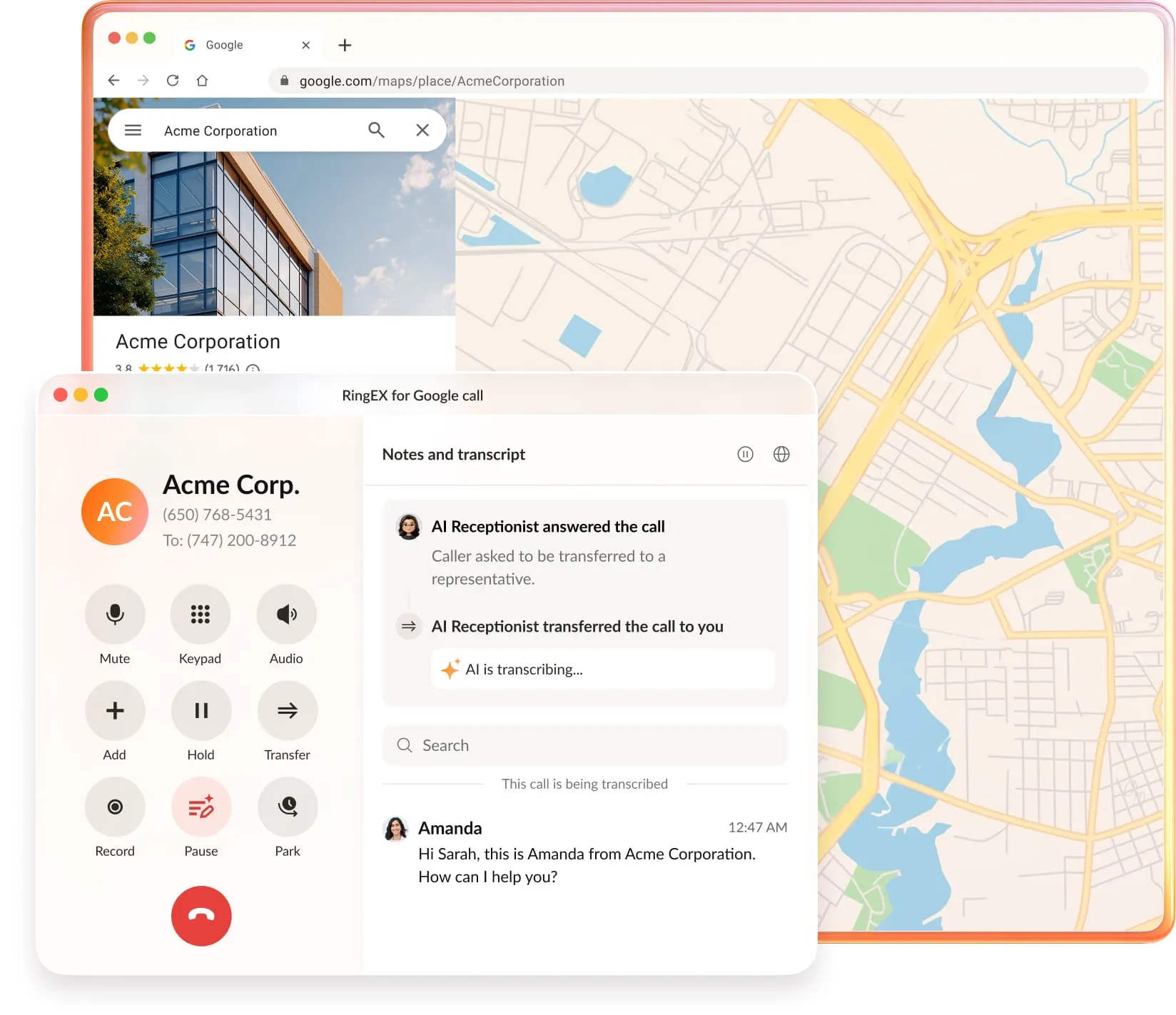 RingCentral map