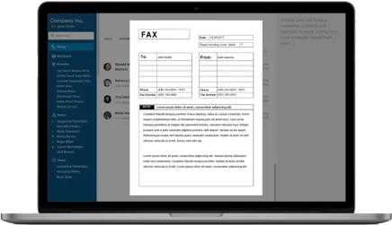Software for online faxing