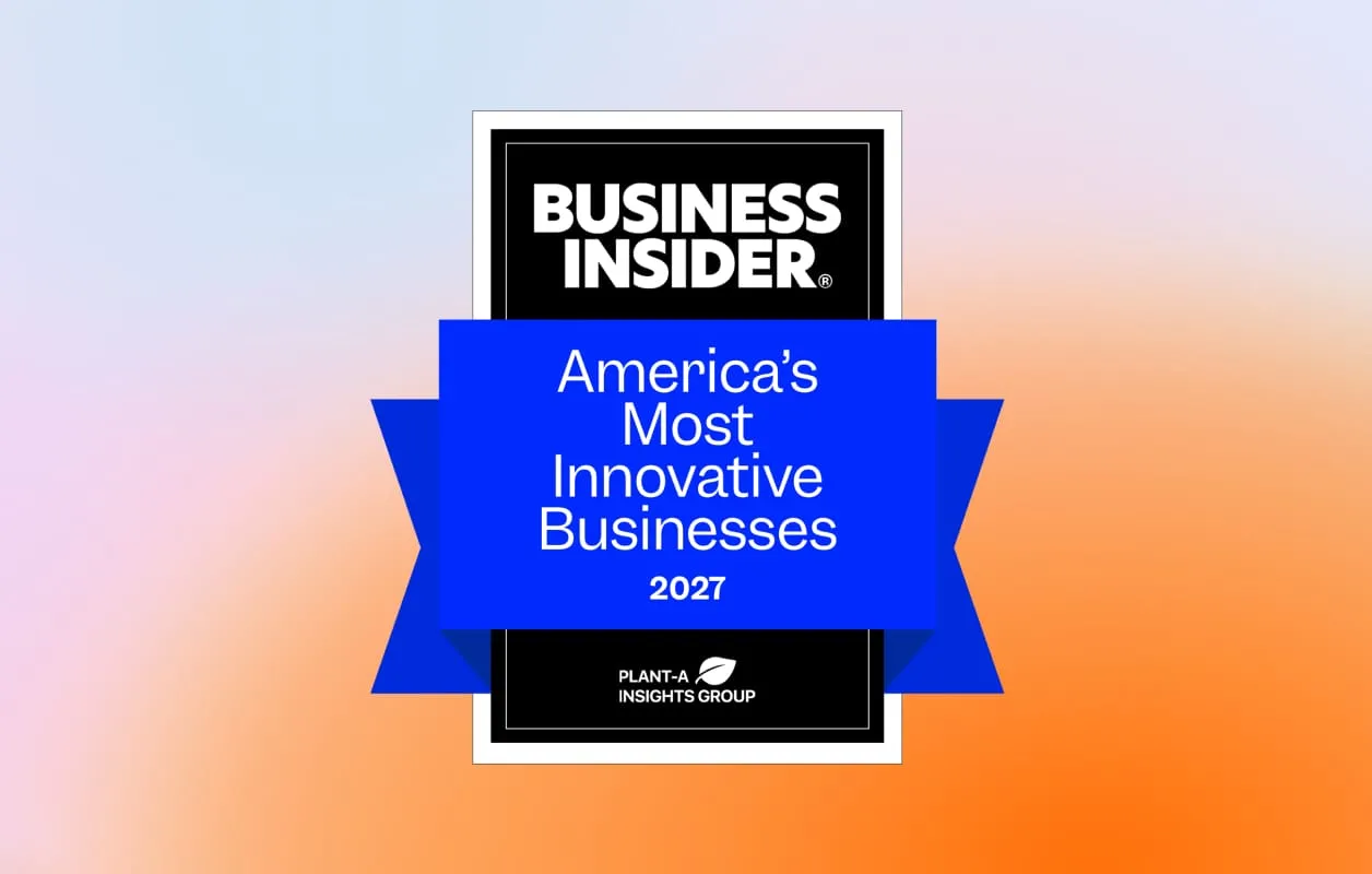 Promotional banner for Business Insider's award, "America's Most Innovative Businesses 2027," by Plant-A Insights Group.