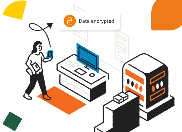 An image of promoting an end-to-end encryption solution for communication security