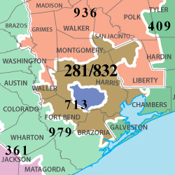 houston phone area code map Area Code 281 Southeastern Texas Ringcentral Local Number houston phone area code map