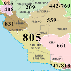805 area code map Area Code 805 Ringcentral Local Number