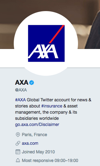 AXA Twitter
