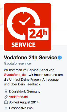 Vodafone Twitter