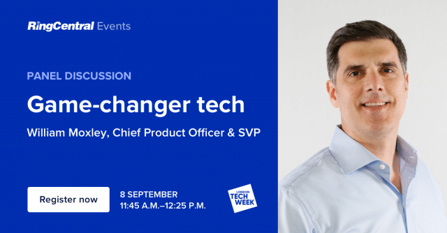 Ad for Will Moxley discussing game-changer tech at london tech week 2020