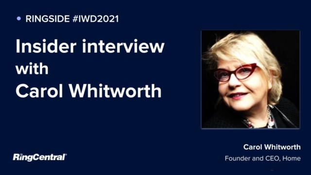 Carol Whitworth Ringside international womens day with RingCentral