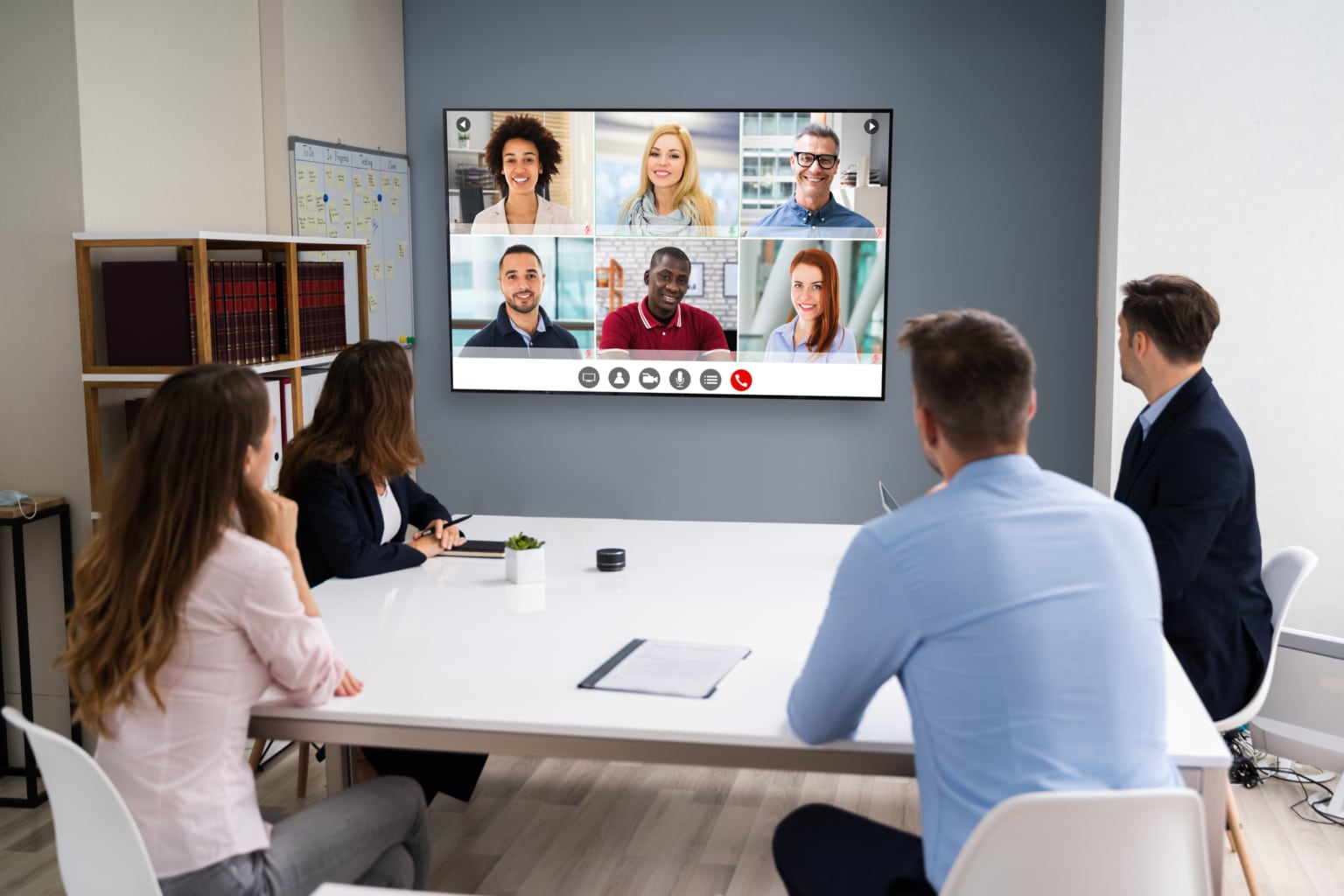 Online Video Conference Social Distancing Business Meeting-664