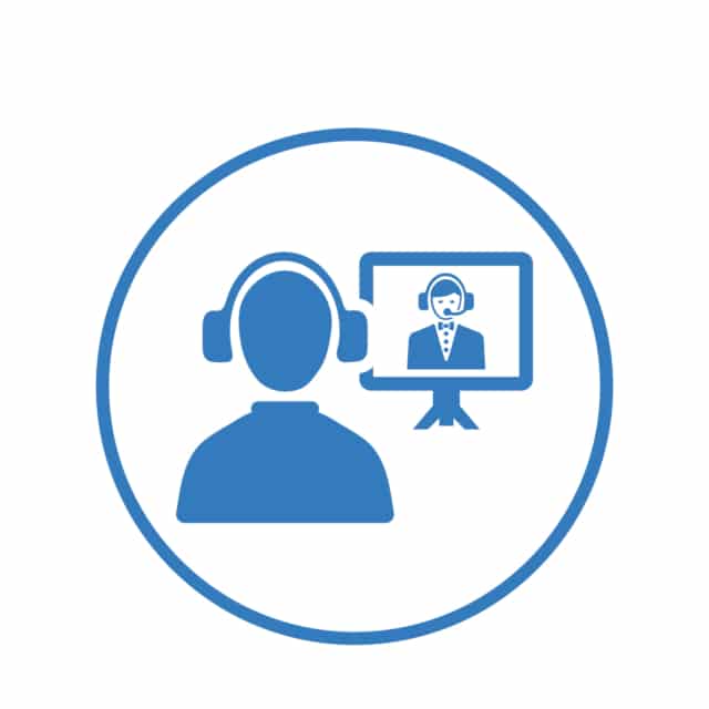 Video conference icon design, online interview-717