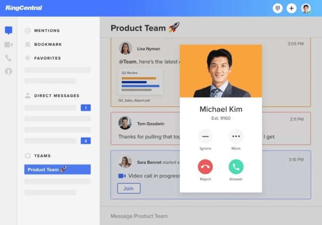 RingCentral Collaboration Tool for Marketing Teams