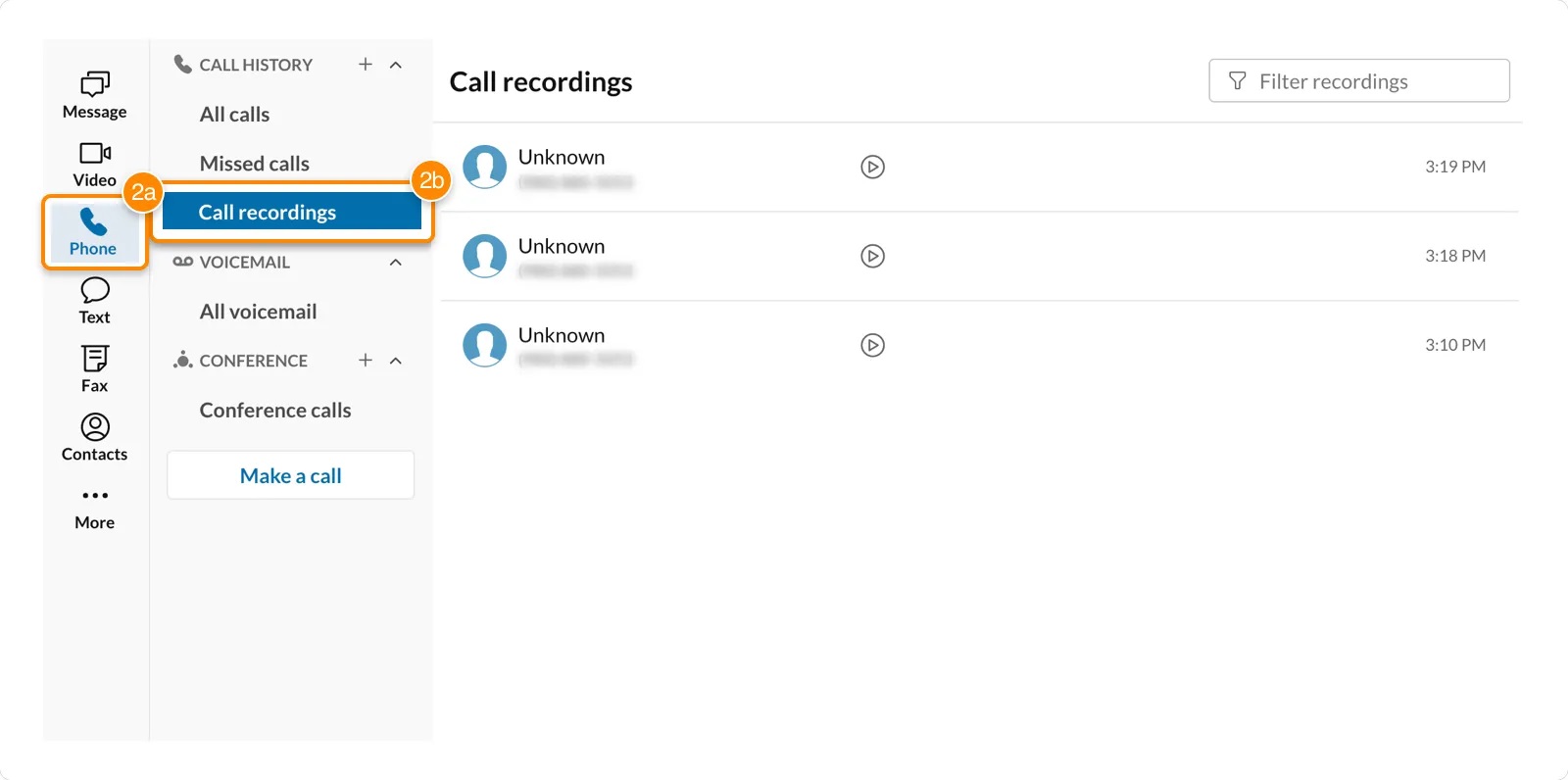 The RingCentral call recording solutions
