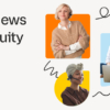 main image showing three women and the title 'our views on equity'