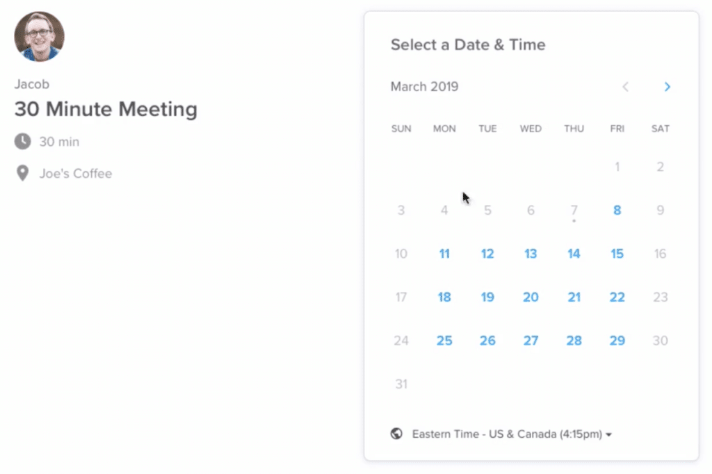 calendly meeting scheduler