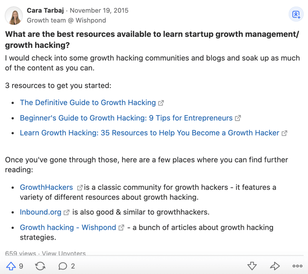 using quora to plug brand