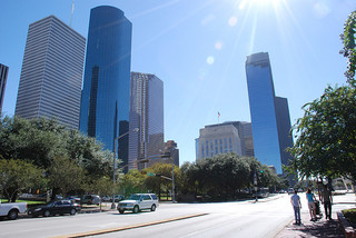 Houston, Tex. on a sunny day.