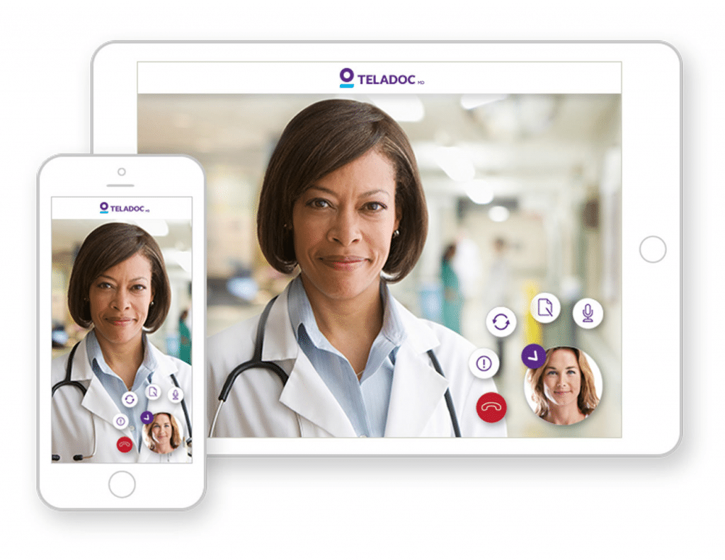 Teladoc is a “virtual medical practice,” with certified and licensed doctors available in everything from general medicine to mental health, dermatology, and more.