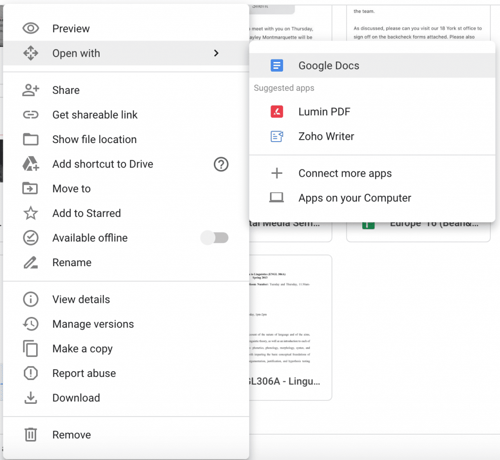 Google Drive: Make any PDF editable