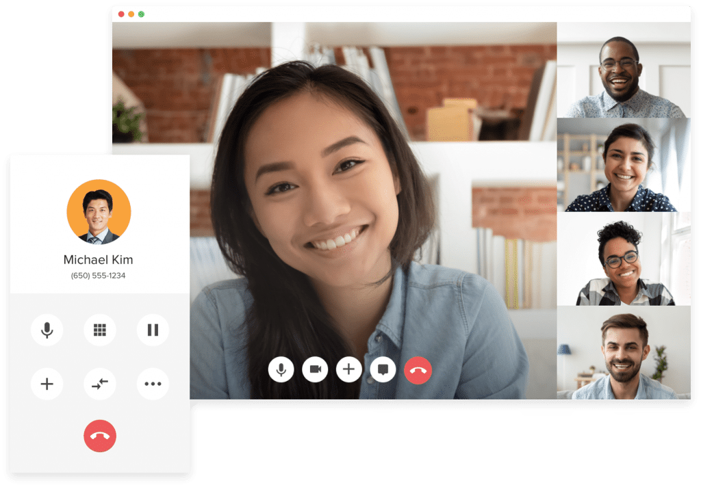 Video chat collaboration through RingCentral Video