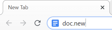 Type 'doc.new' to start a new document