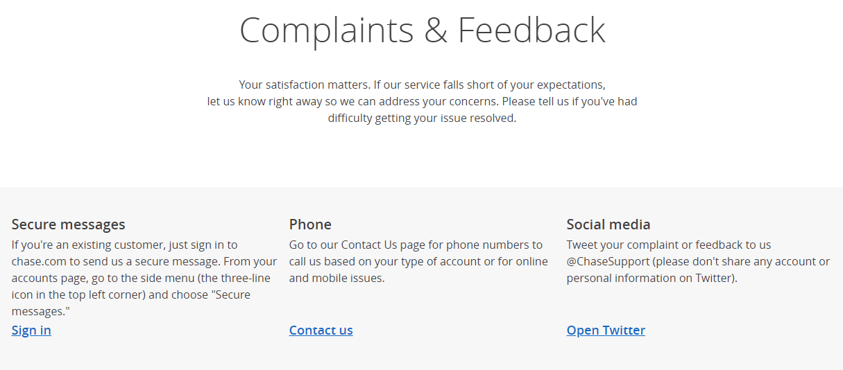 Customer complaints and feedback