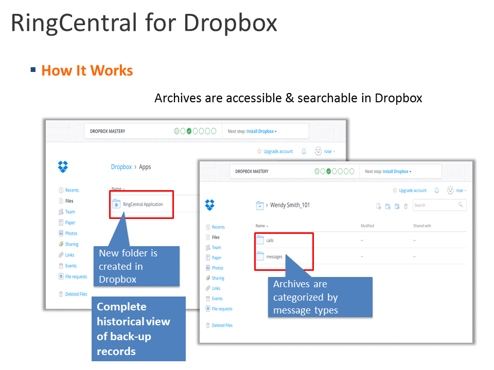 Automatically archive call recordings to Dropbox or store them in your CRM