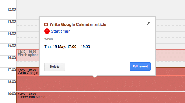 Track your time using Google Calendar
