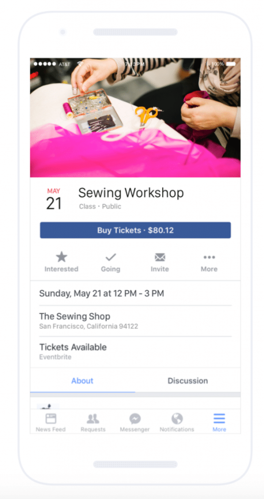 Sewing workshop event