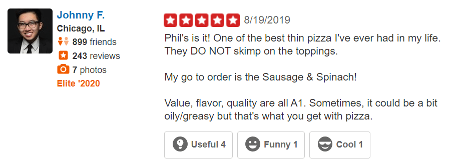 Pizza review