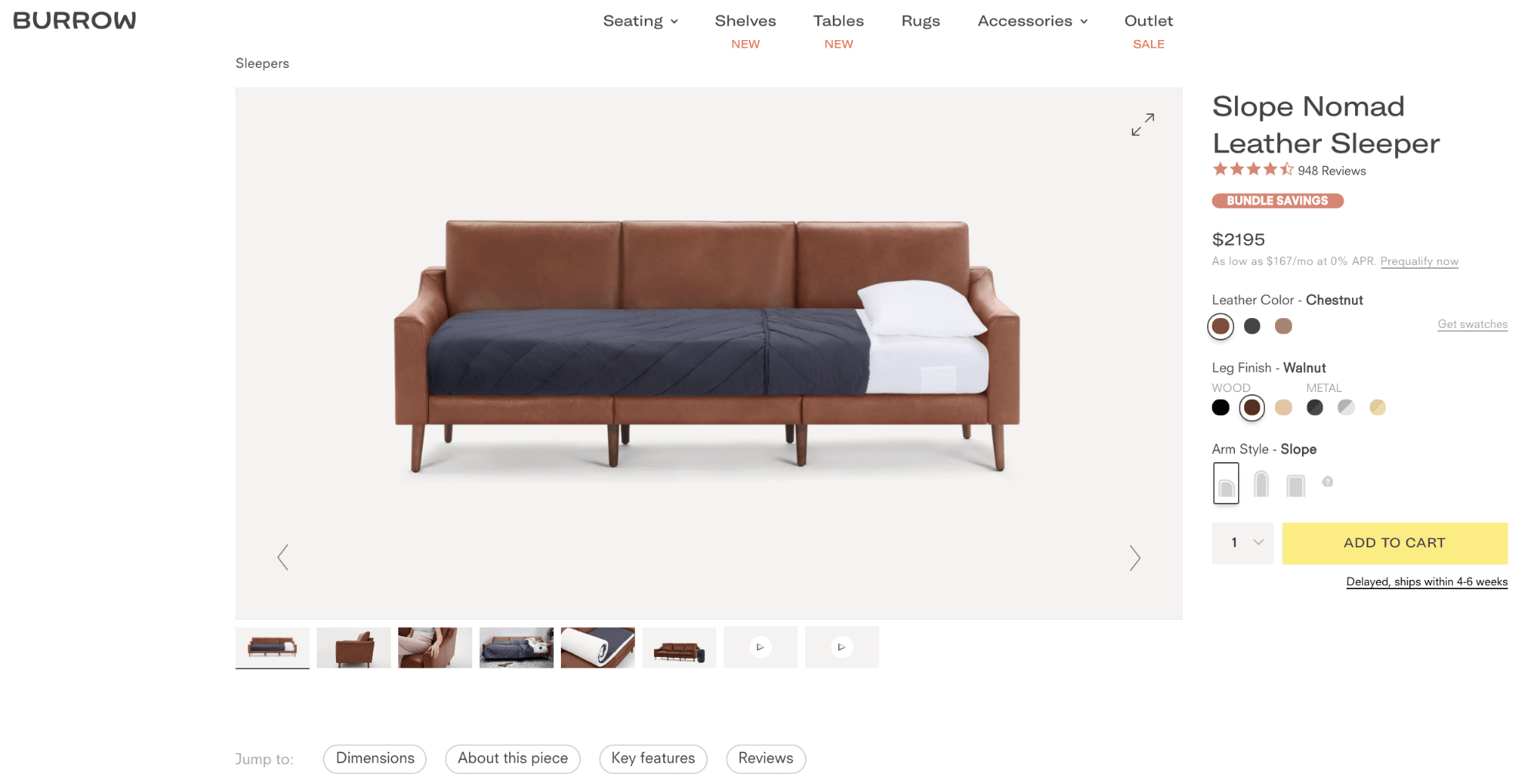 Burrow online furniture shop