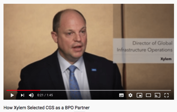 How Xylem selected CGS as a BPO Partner