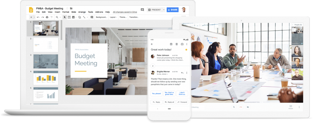 Google’s suite of collaboration tools