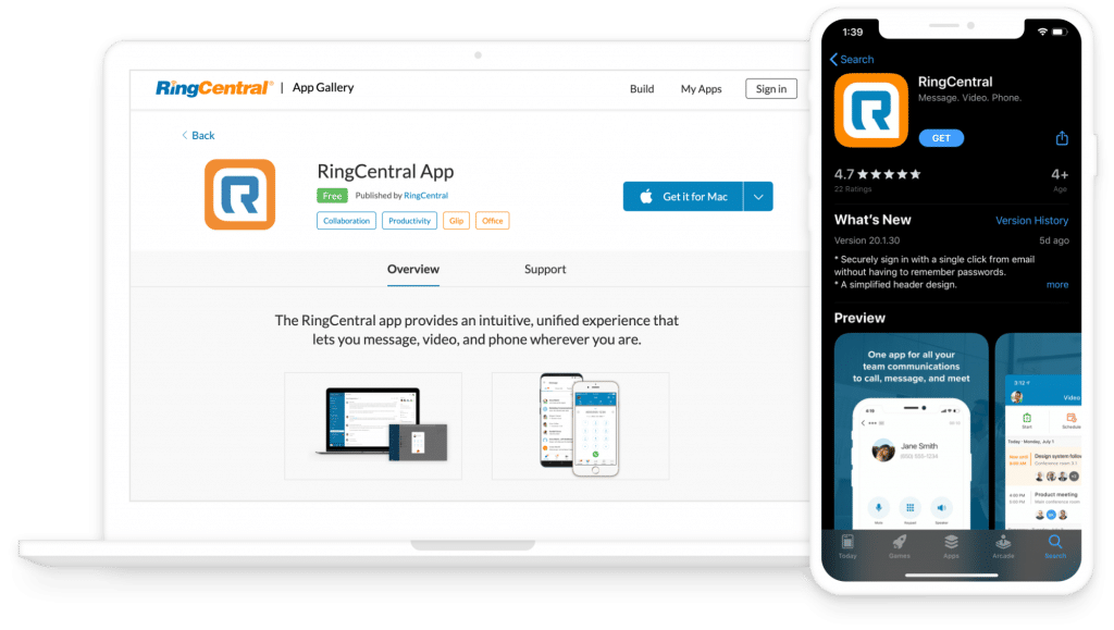 Download RingCentral app on iPhone