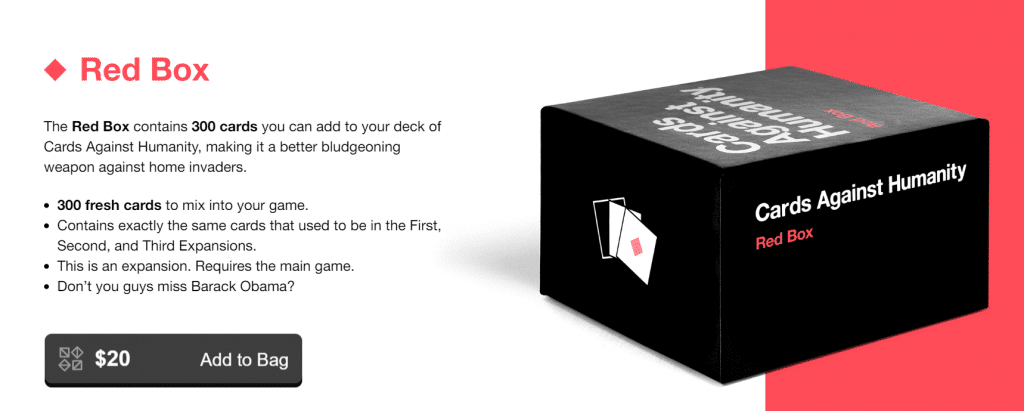 Red Box Cards Against Humanity