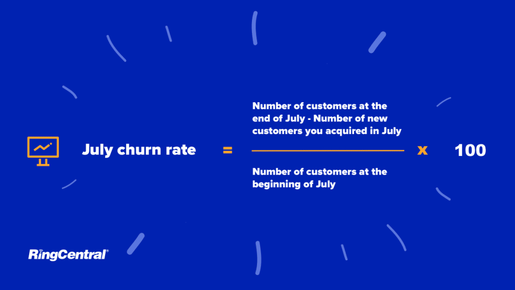 Formula to calculate monthly churn