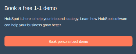 Free demo of HubSpot's software
