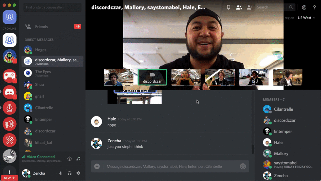 discord video chat app
