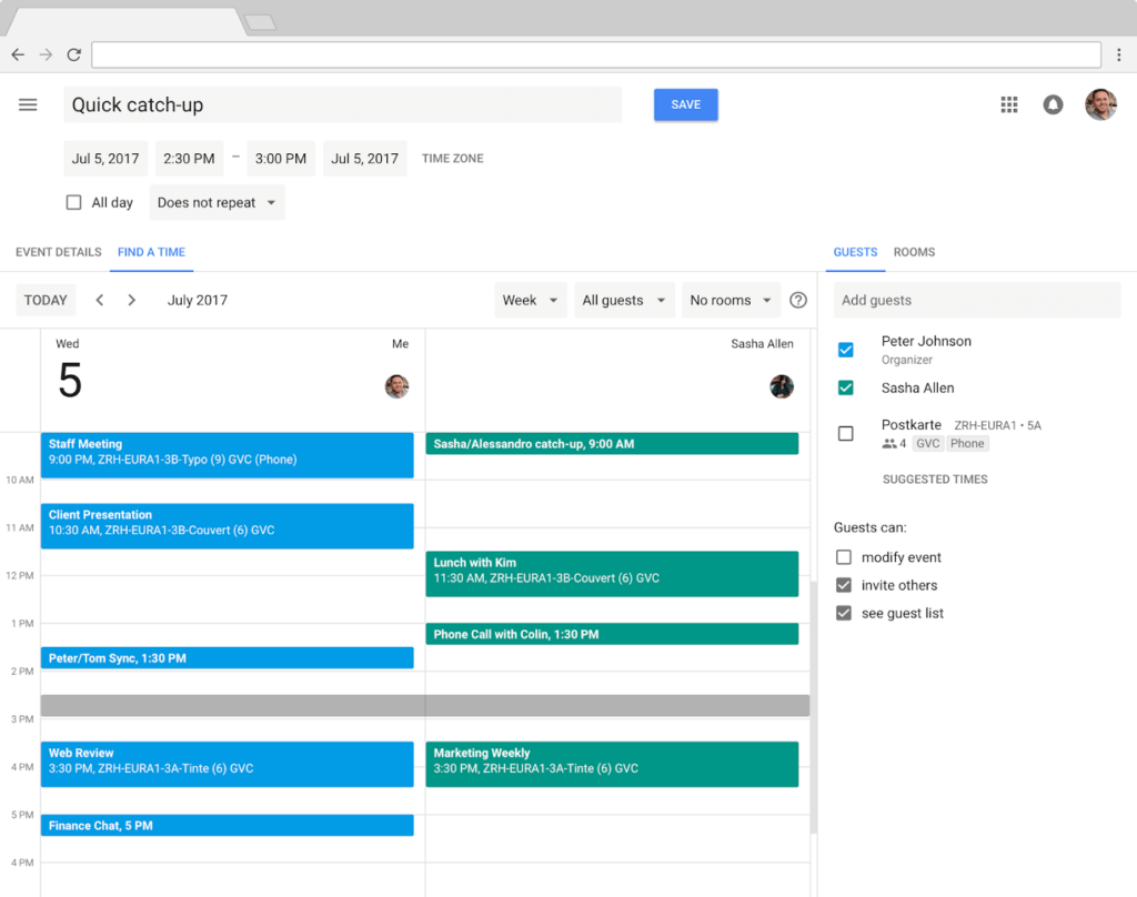 google calendar personal productivity tool