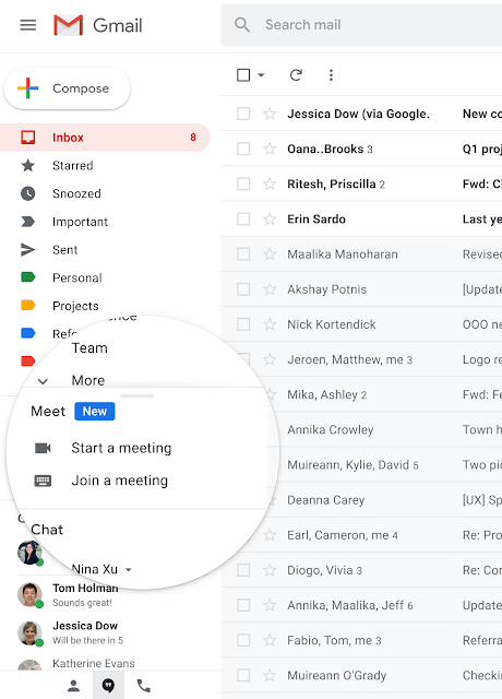 google inbox meetings
