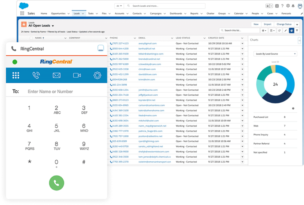 Alternatives to 3CX: RingCentral integration with Salesforce