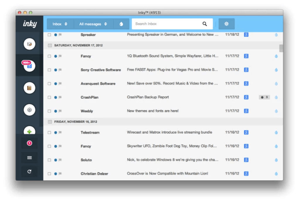 inky email client