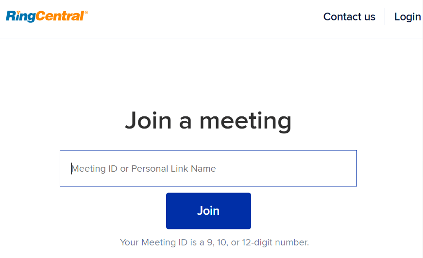 join a ringcentral meeting via pin