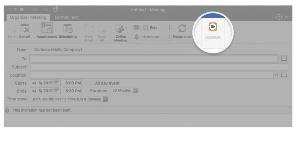 ringcentral video in microsoft outlook
