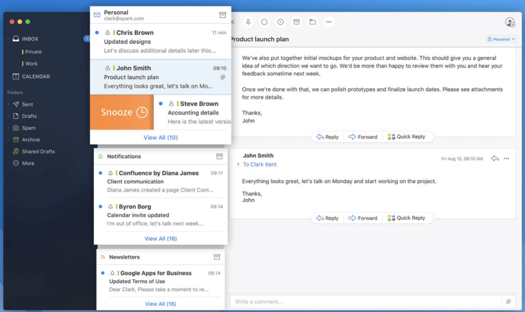 spark email client